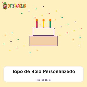 Topo de Bolo Personalizado